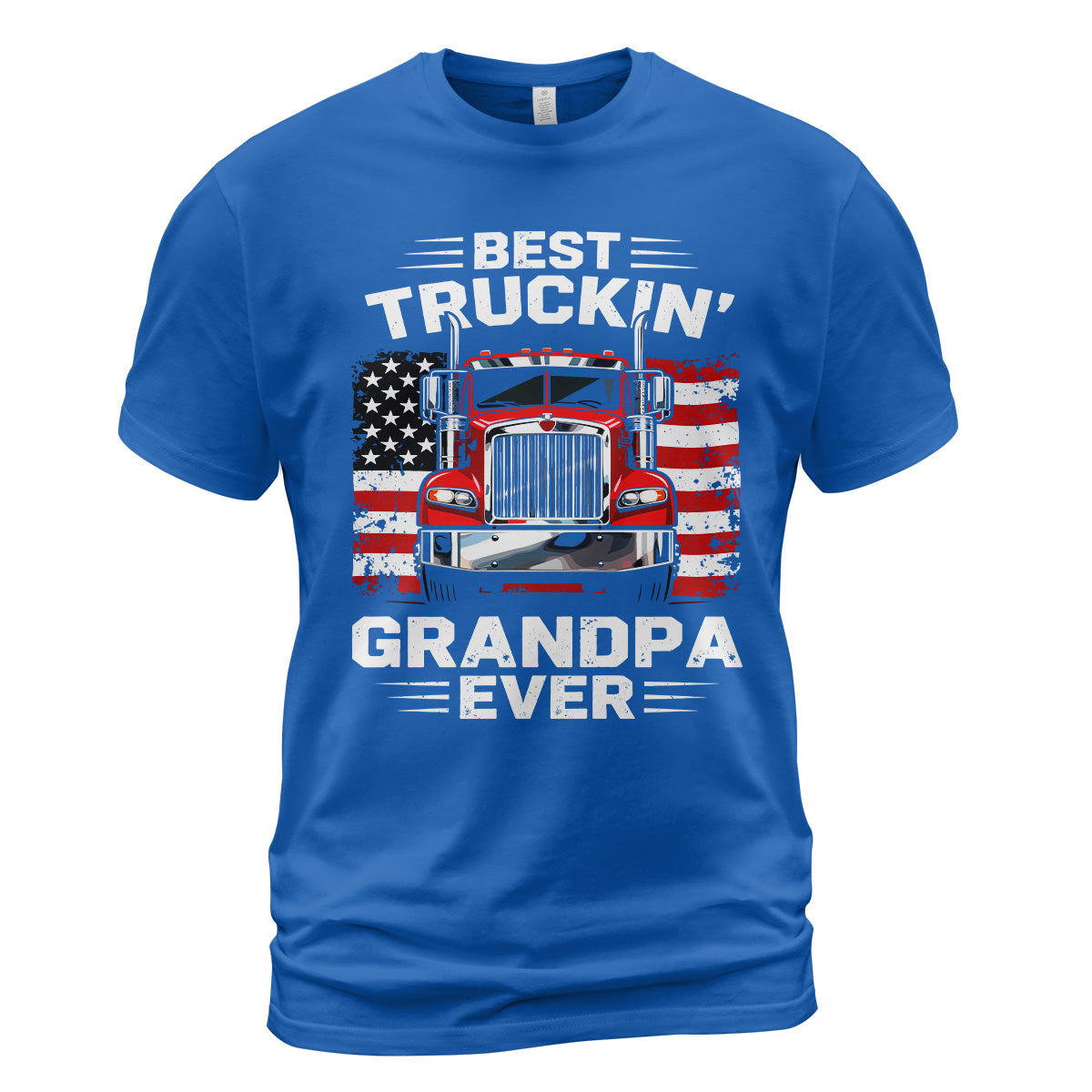 Best Truckin' Grandpa Ever Patriotic T-Shirt