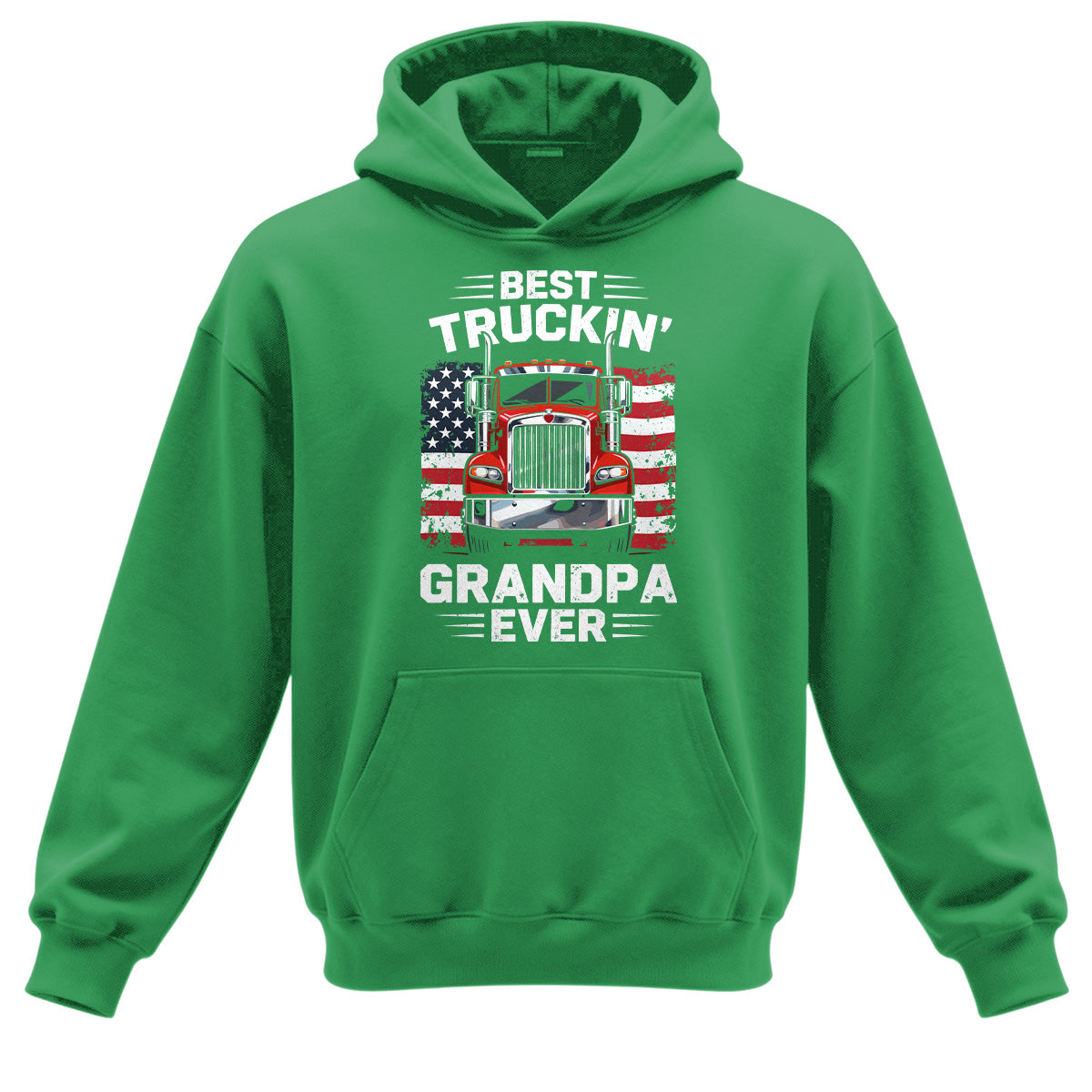 Best Truckin Grandpa Ever Patriotic Hoodie