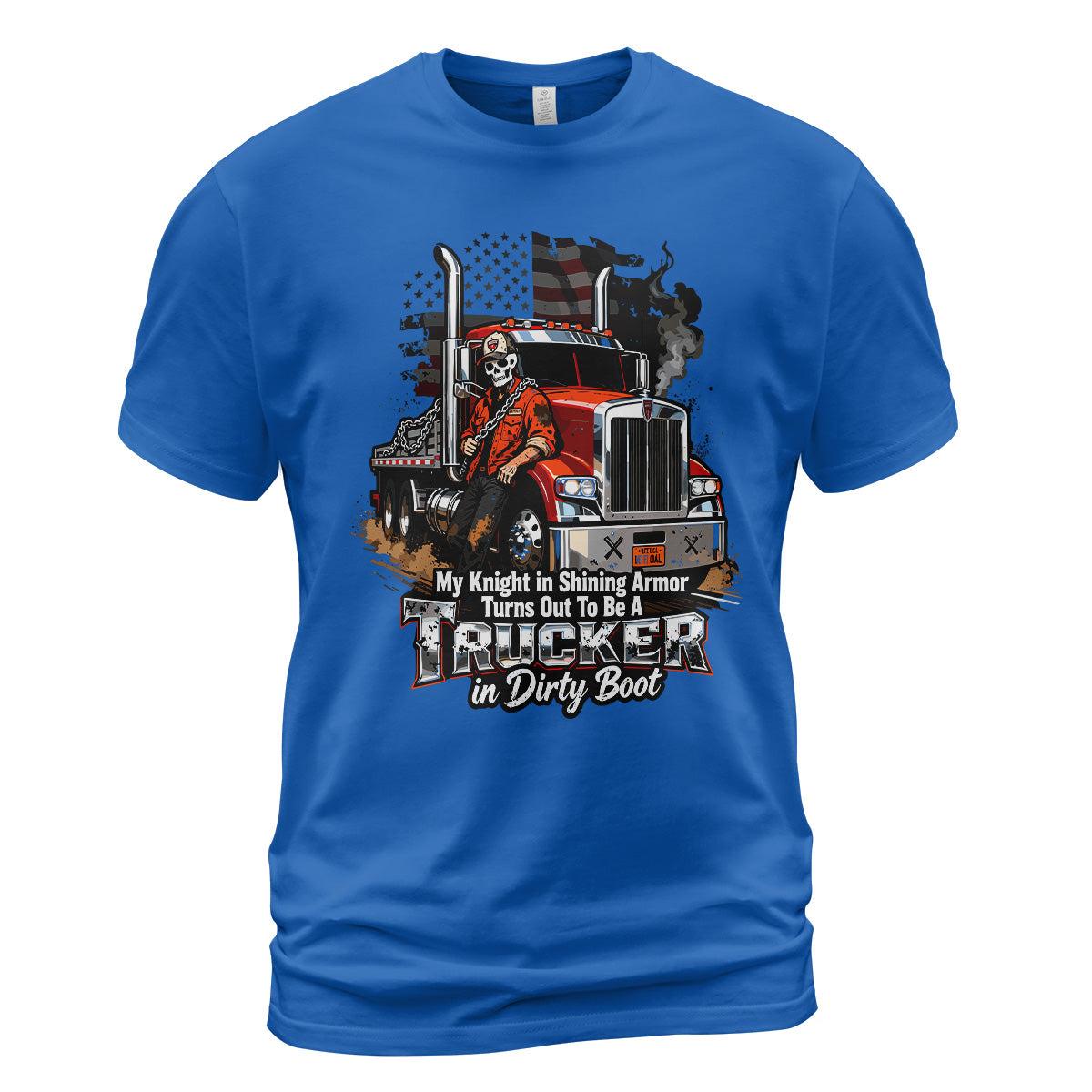 Knight in Dirty Boots Trucker T-Shirt