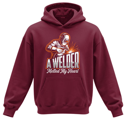 A Welder Melted My Heart Hoodie