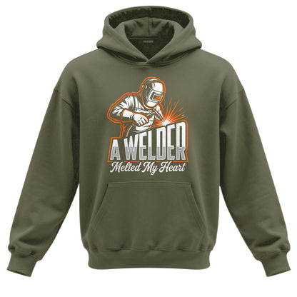A Welder Melted My Heart Hoodie