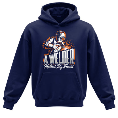 A Welder Melted My Heart Hoodie
