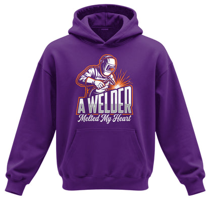 A Welder Melted My Heart Hoodie