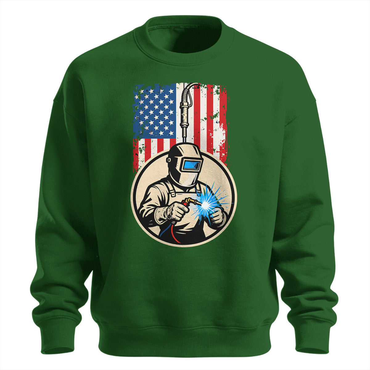 American Flag Welder Sweatshirt