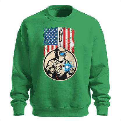 American Flag Welder Sweatshirt