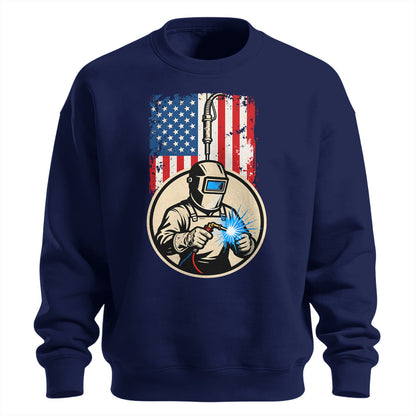 American Flag Welder Sweatshirt