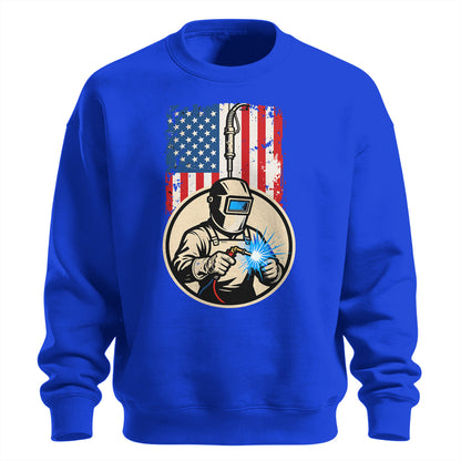 American Flag Welder Sweatshirt