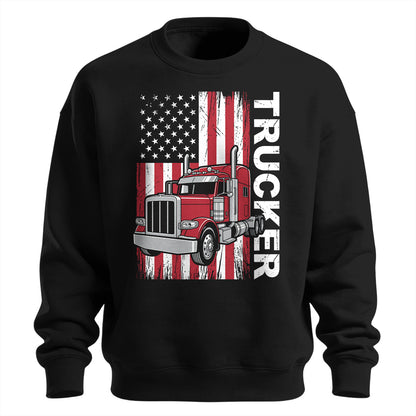 American Trucker Patriot Sweatshirt