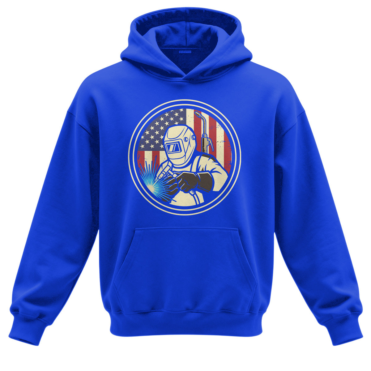 American Welder Flag Hoodie