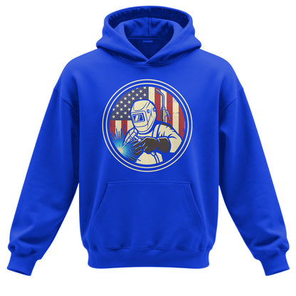 American Welder Flag Hoodie