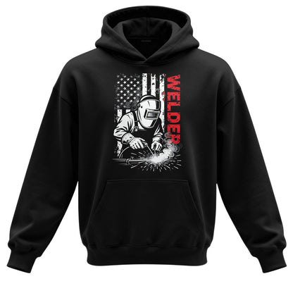 American Welder Flag Hoodie