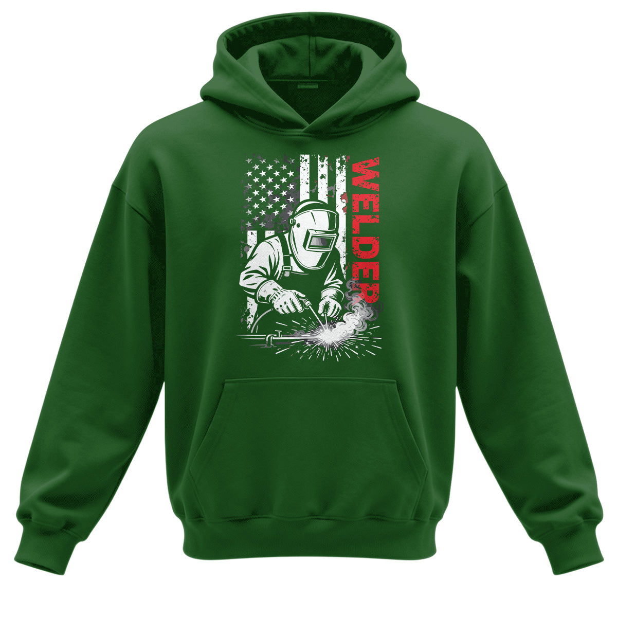 American Welder Flag Hoodie
