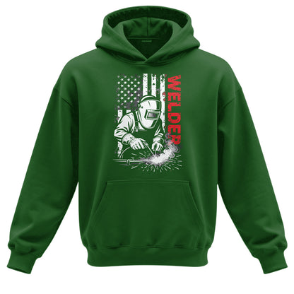 American Welder Flag Hoodie
