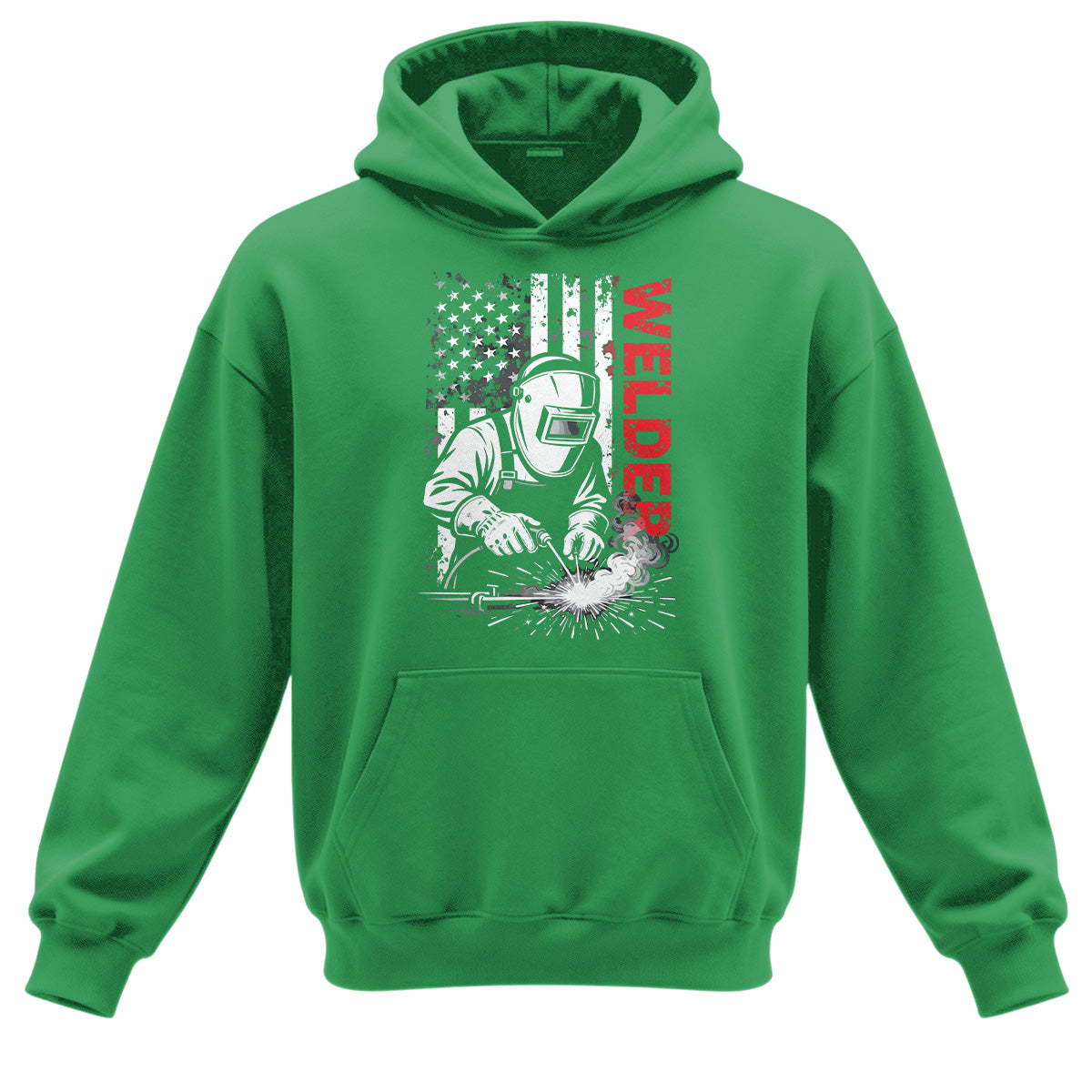 American Welder Flag Hoodie