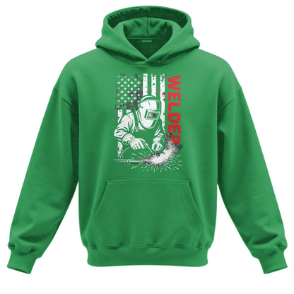 American Welder Flag Hoodie