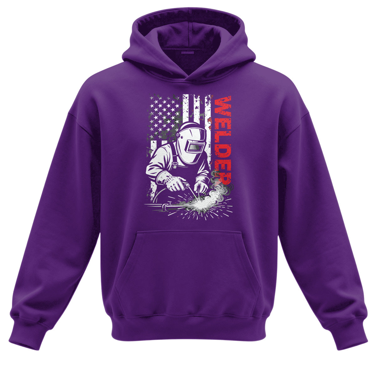 American Welder Flag Hoodie