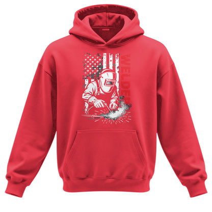 American Welder Flag Hoodie