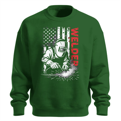 American Welder Flag Sweatshirt