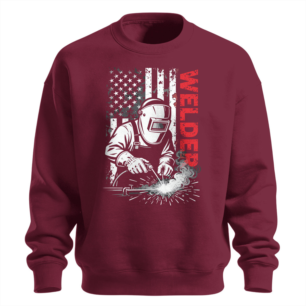 American Welder Flag Sweatshirt