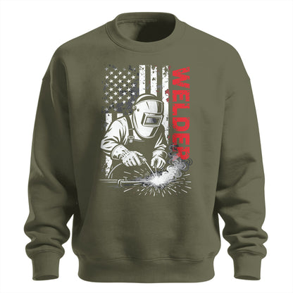 American Welder Flag Sweatshirt