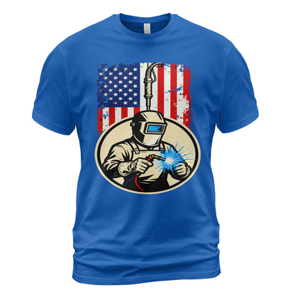 American Welder Flag T-Shirt