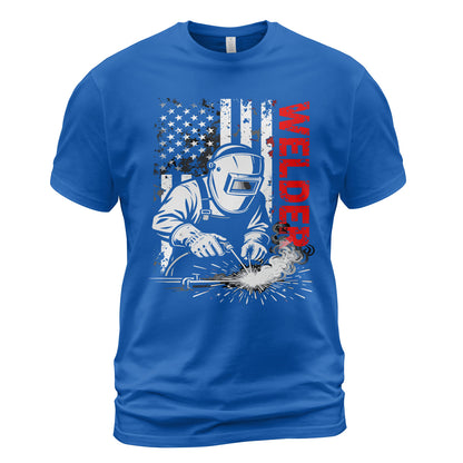 American Welder Flag T-Shirt
