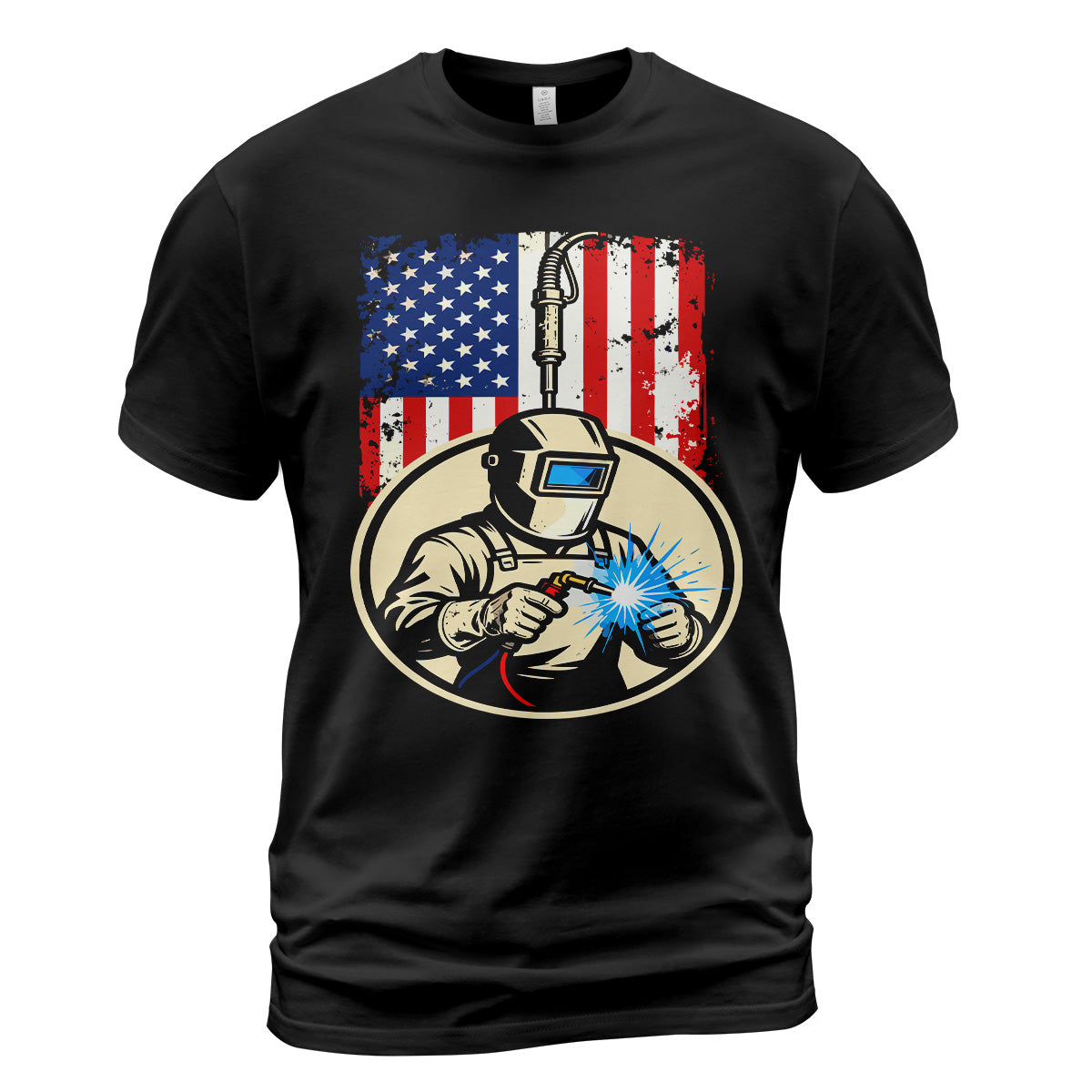 American Welder Flag T-Shirt