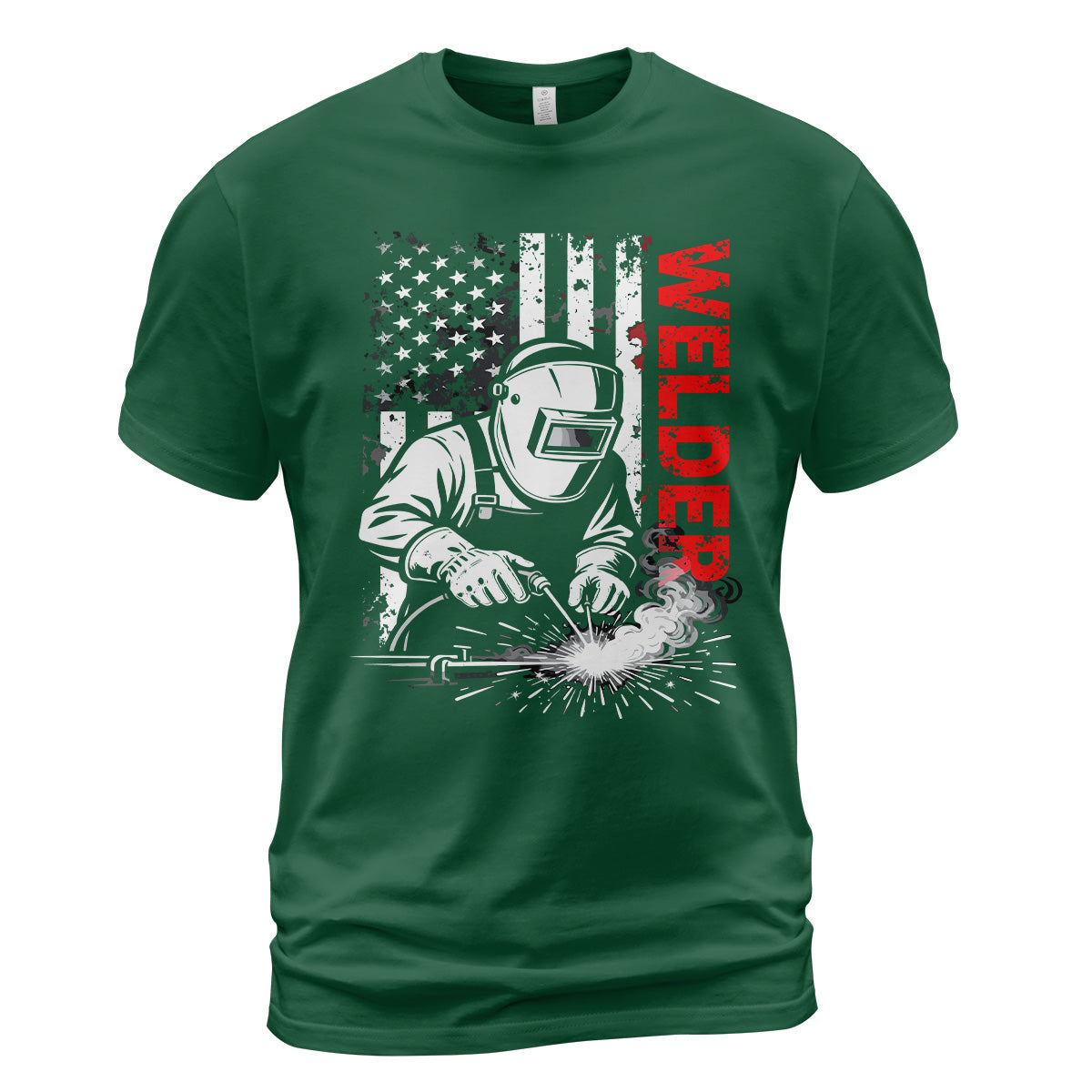 American Welder Flag T-Shirt