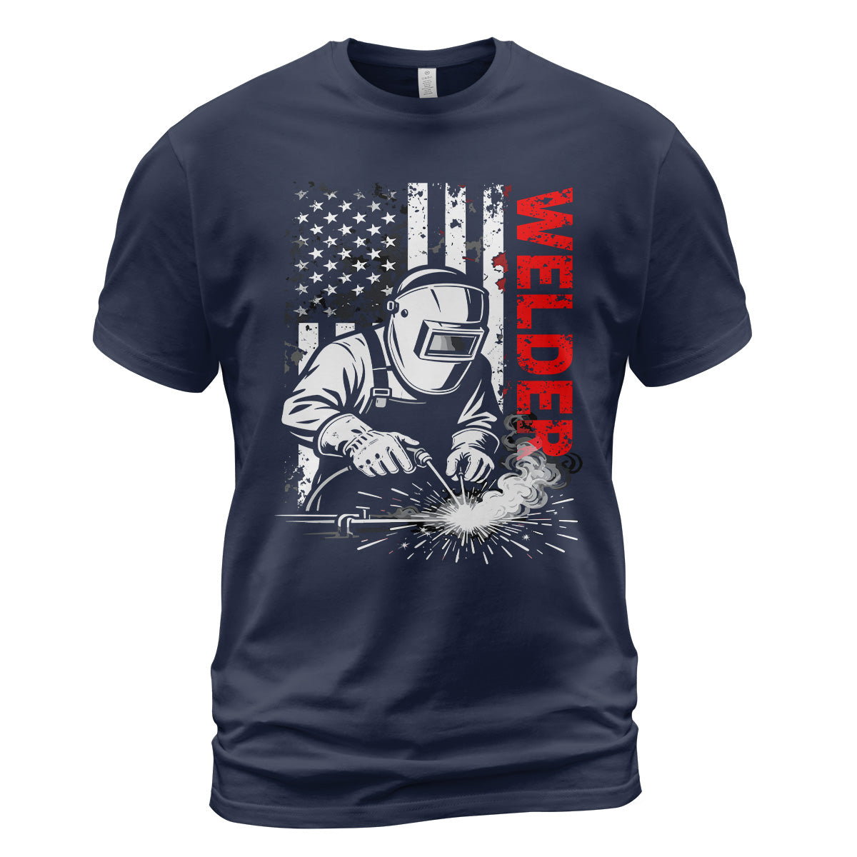American Welder Flag T-Shirt