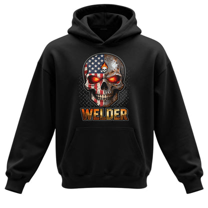 American Welder Skull Hoodie