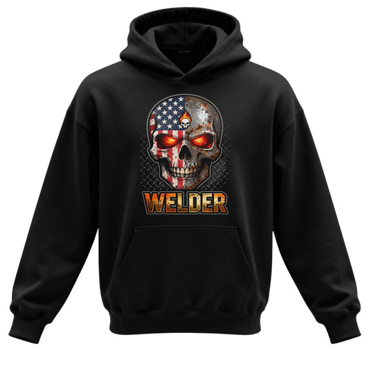 American Welder Skull Hoodie