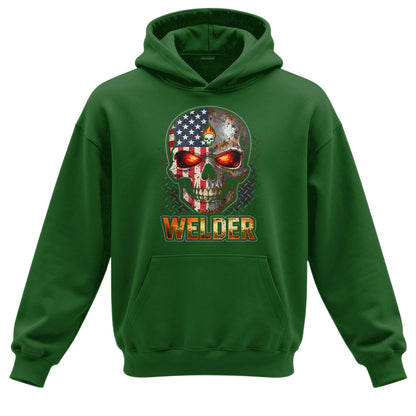 American Welder Skull Hoodie