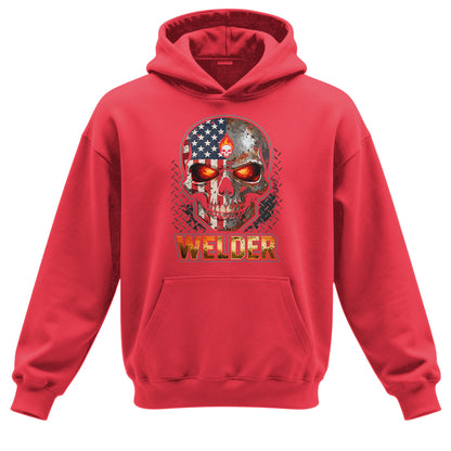 American Welder Skull Hoodie