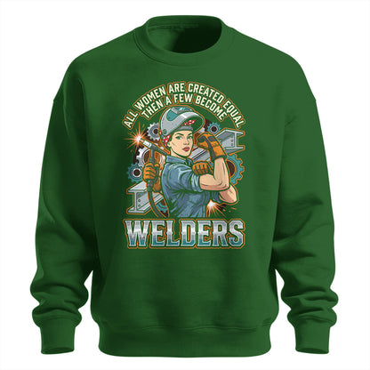 Badass Welder Woman Sweatshirt