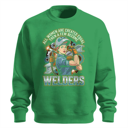 Badass Welder Woman Sweatshirt