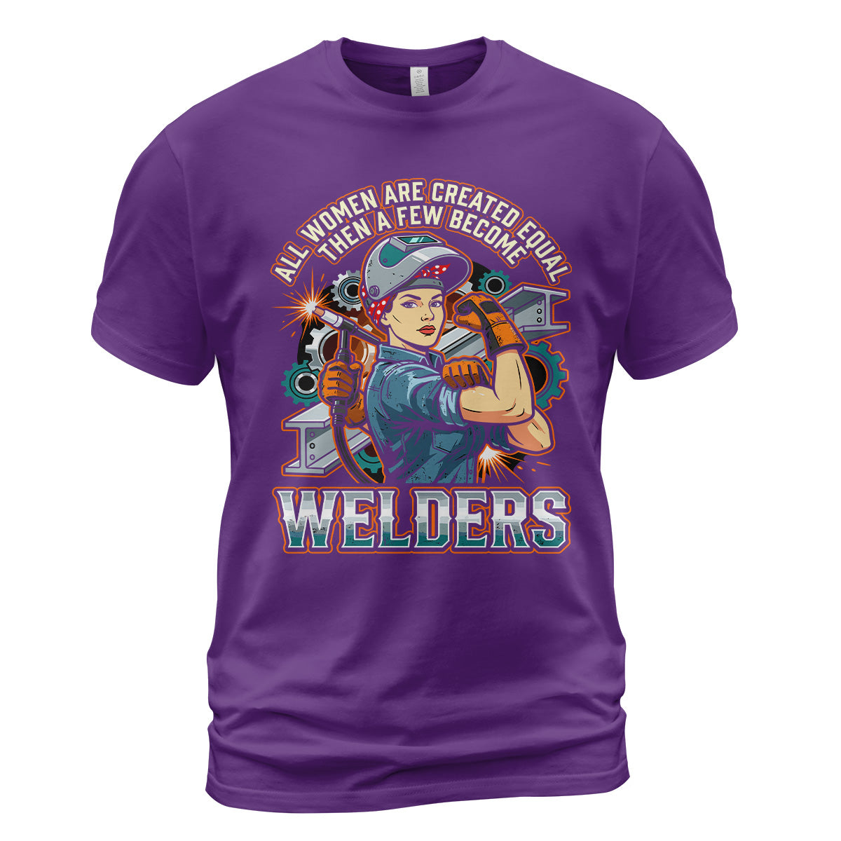 Badass Welder Woman T-Shirt