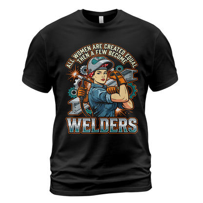Badass Welder Woman T-Shirt