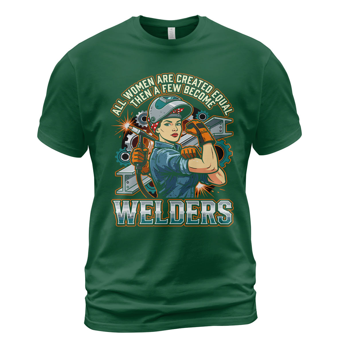 Badass Welder Woman T-Shirt