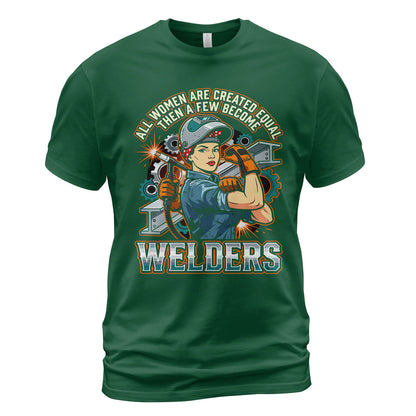 Badass Welder Woman T-Shirt