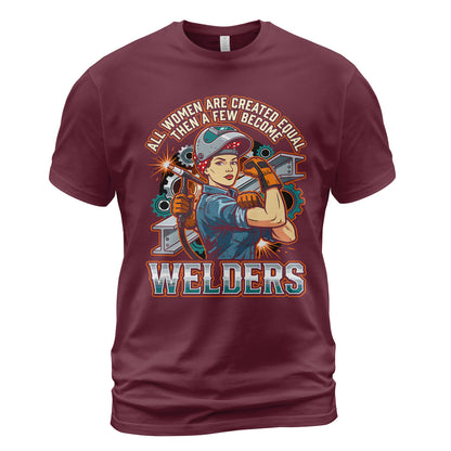 Badass Welder Woman T-Shirt