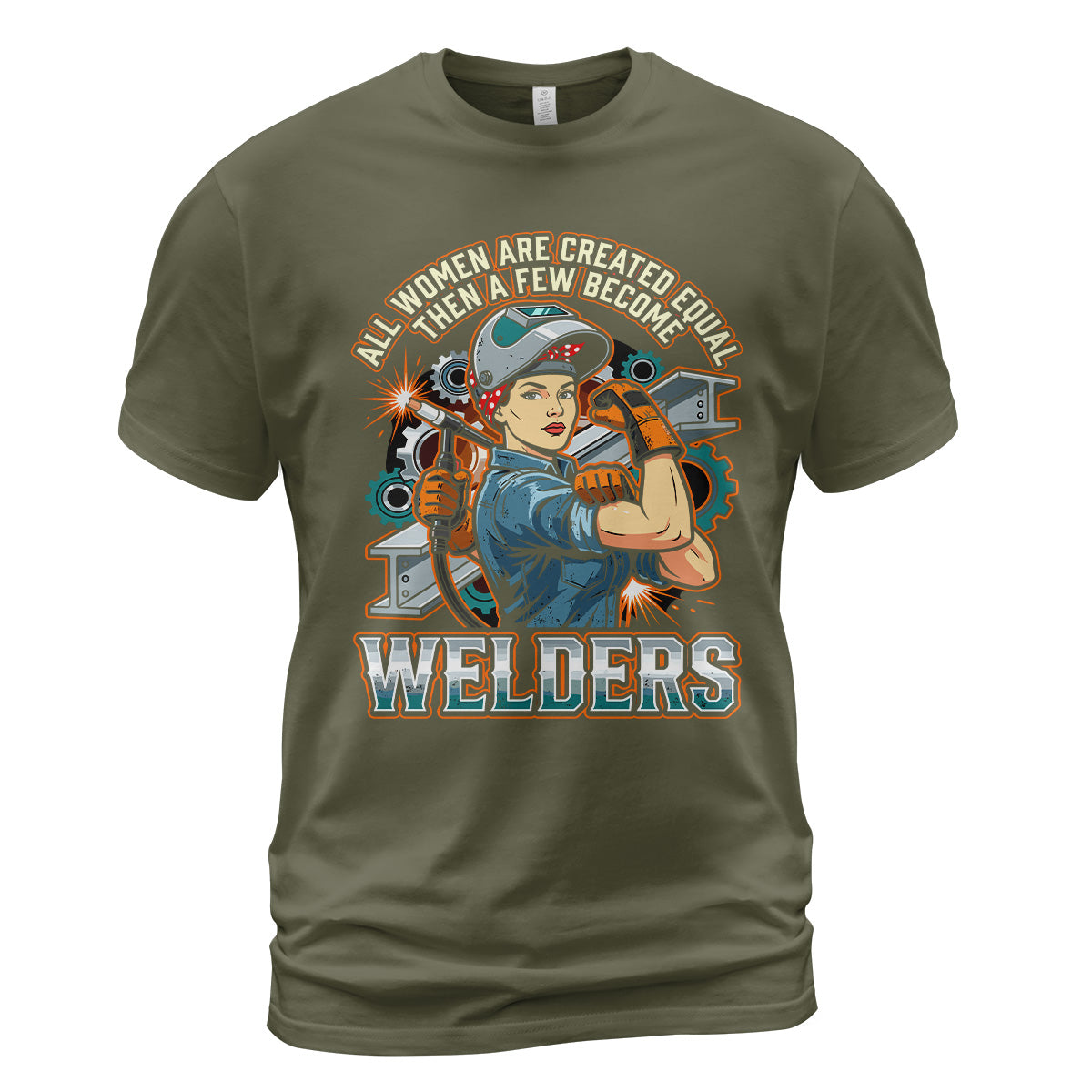 Badass Welder Woman T-Shirt