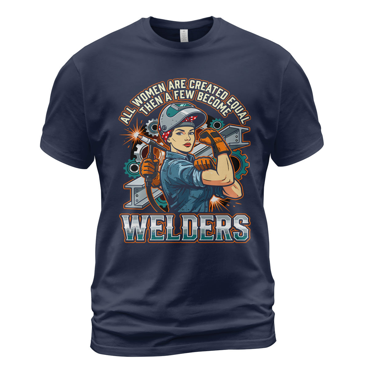 Badass Welder Woman T-Shirt