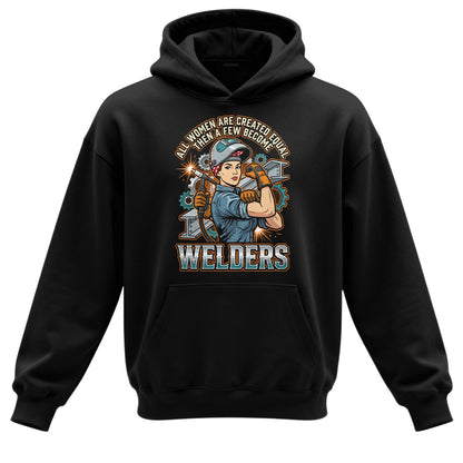 Badass Welder Woman Hoodie