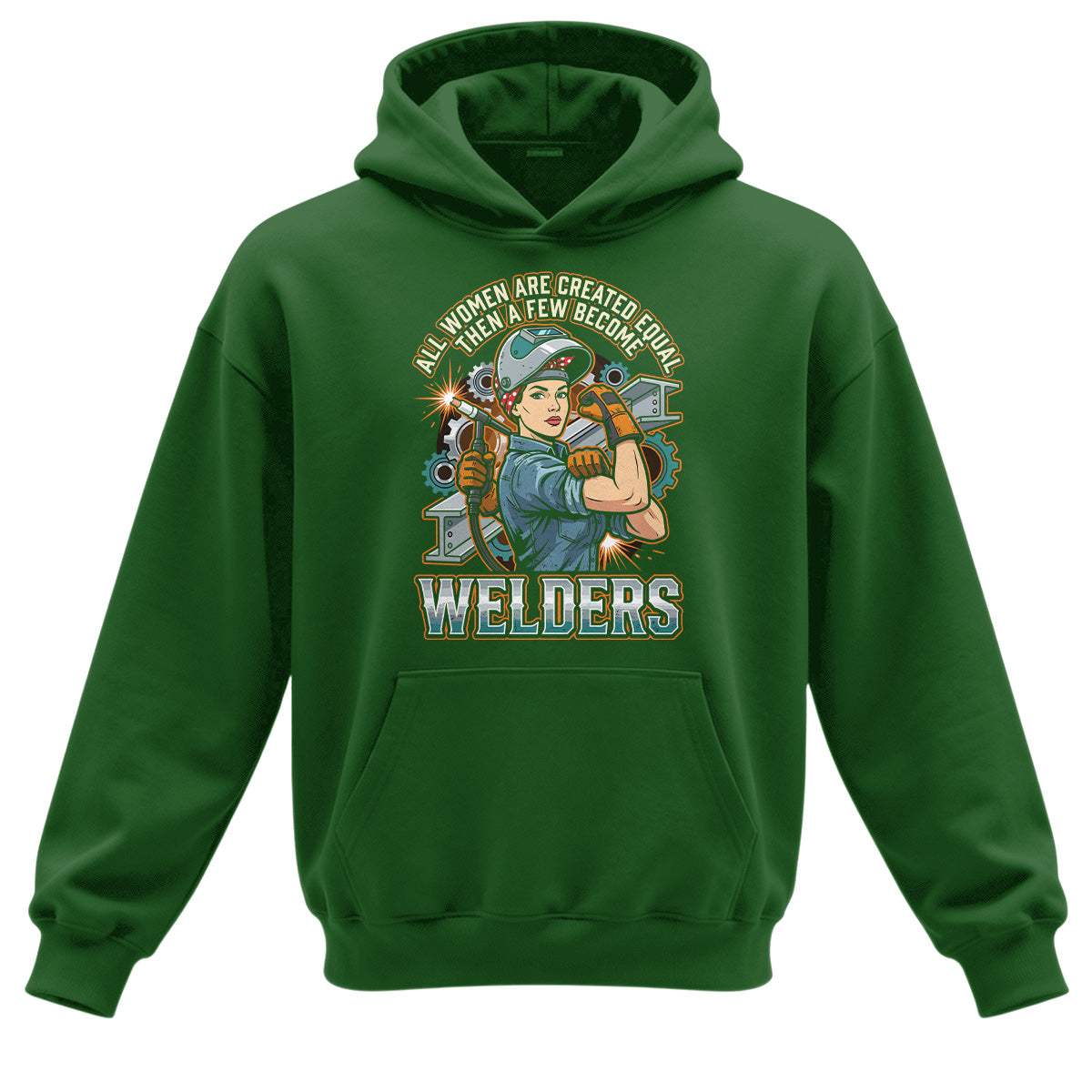 Badass Welder Woman Hoodie