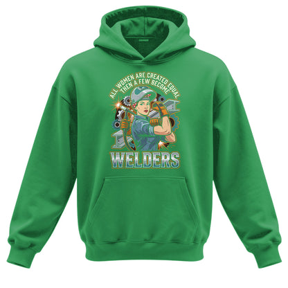 Badass Welder Woman Hoodie