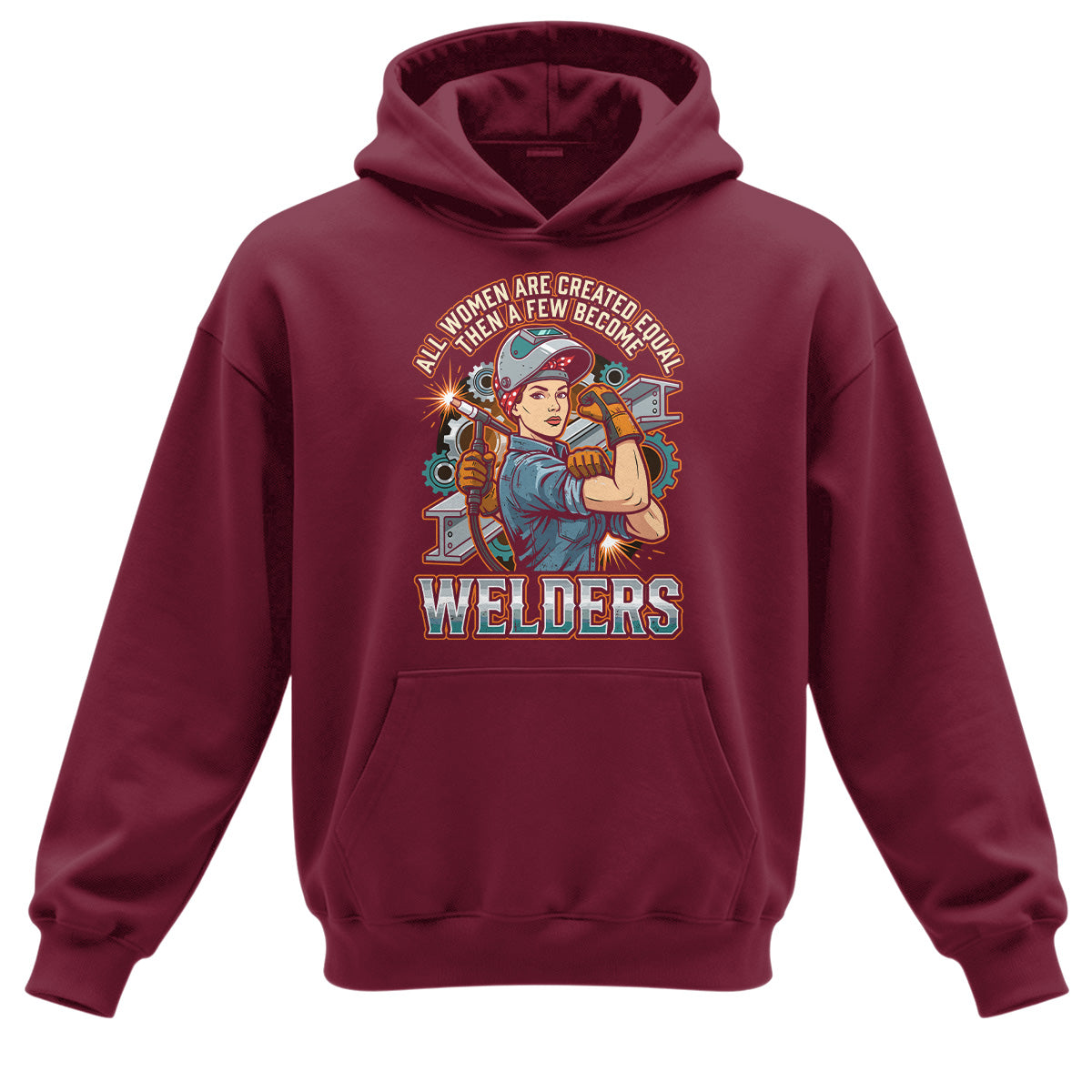 Badass Welder Woman Hoodie