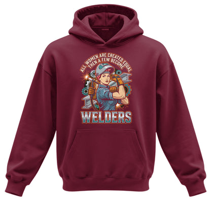 Badass Welder Woman Hoodie