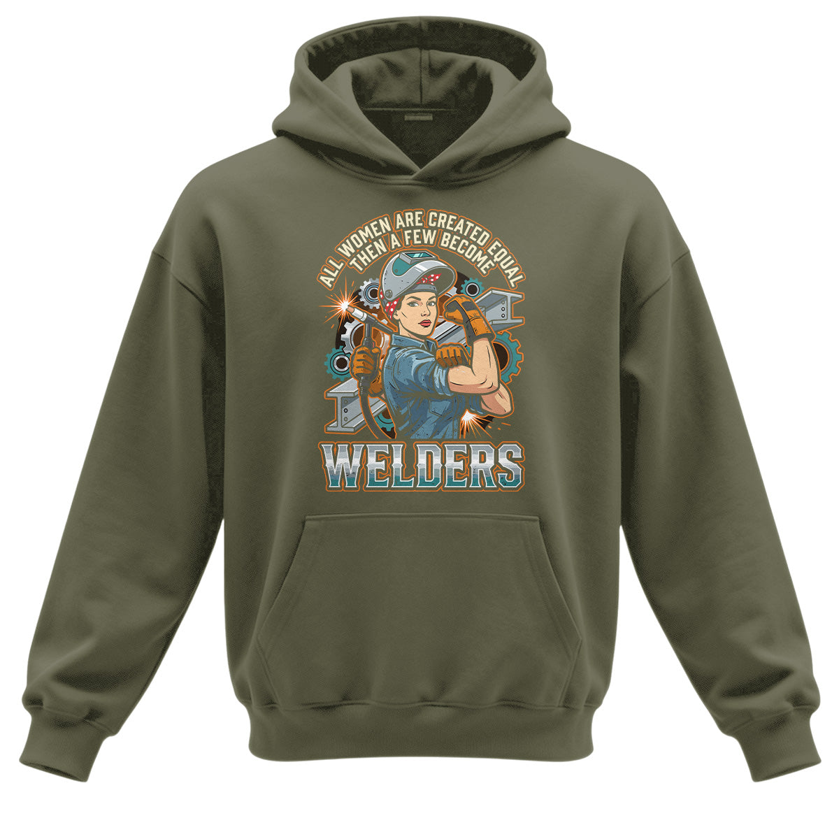 Badass Welder Woman Hoodie