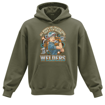 Badass Welder Woman Hoodie
