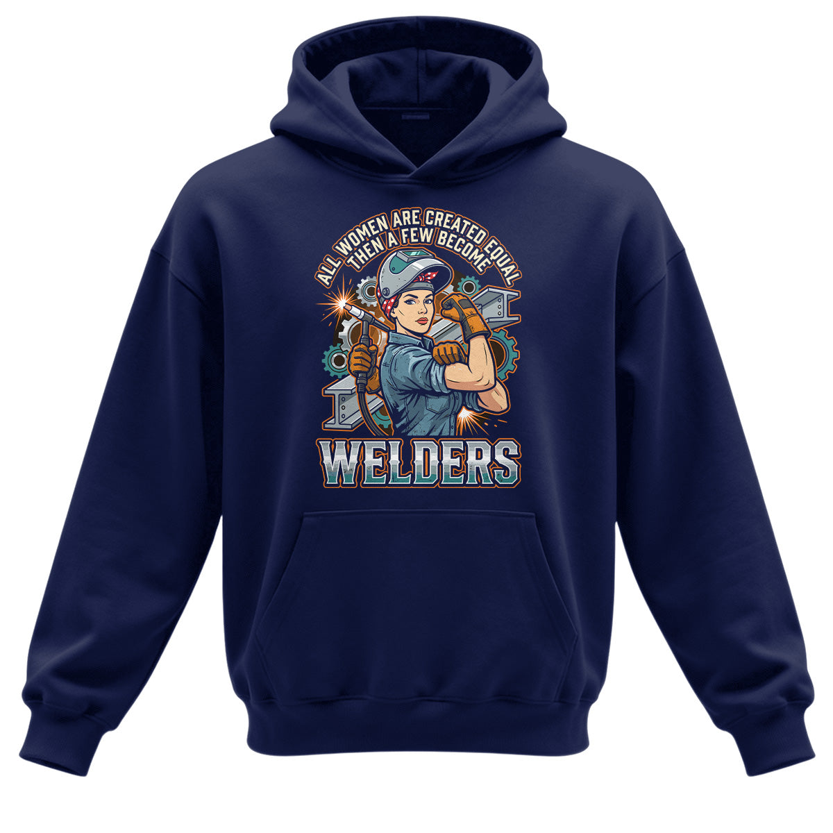 Badass Welder Woman Hoodie